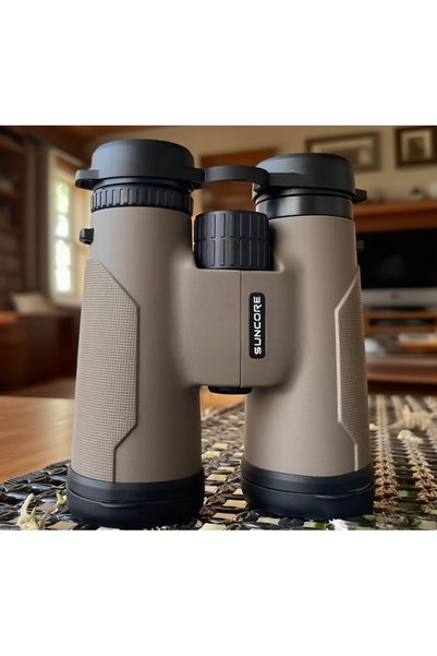 Choice مناظير SUNCORE 10x42 احترافية بلون بيج مع وضوح في الإضاءة المنخفضة، مث...