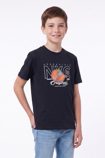 Fulla Moda Tricou pentru băiat, 100% bumbac, imprimat New York
