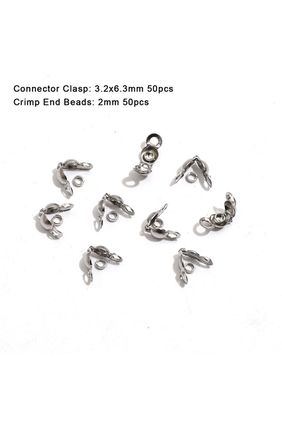 Choice1 3.2X6.3mm 100pcs 100pcs/lot Stainless Steel Gold Plated Connector Cla...