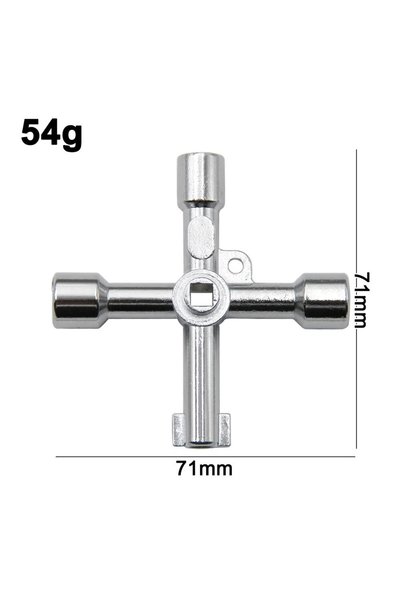 Choice 4-in-1 screwdriver Multifunctional 4-in-1 Cross Portable Silver Hand S...