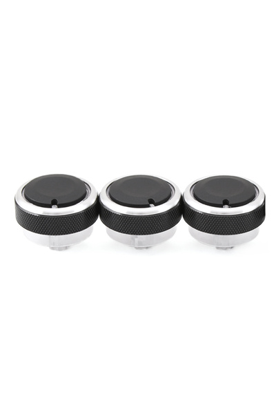 Choice black 3pcs per set Aluminum Alloy Car Styling Air Conditioning Knob AC...