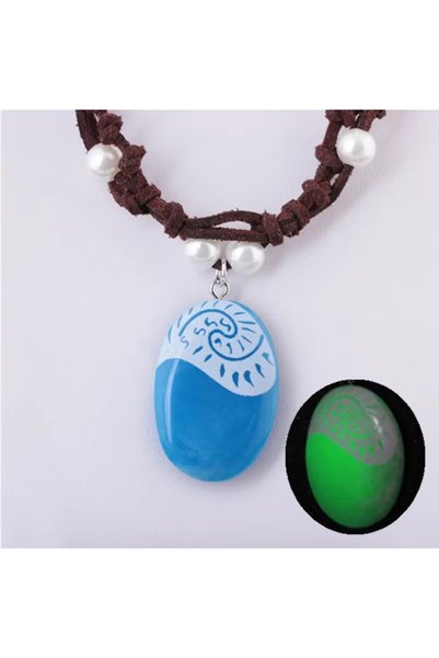 Choice B Anime Movie Princess Moana Necklace Cosplay Handmade Braided Leather...