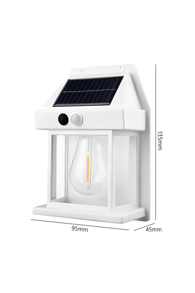 choice2 White Classic Powerful Solar Wall Light Outdoor Waterproof LED Lamp H...