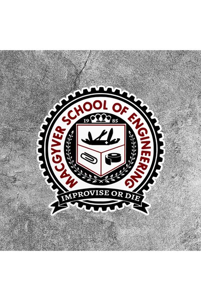 Choice 12X12CM-1PC MSOE Macgyver School of Engineering Motorcycle Stickers Wa...
