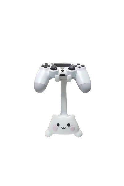 Choice حامل ألعاب أبيض لطيف على شكل قطة، متوافق مع PS5/PS4/Xbox/Switch، مصنوع...