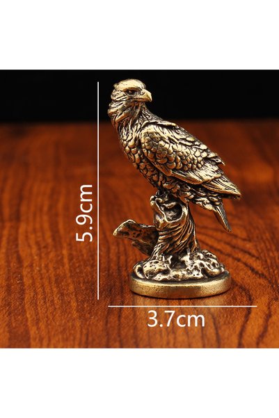 Choice Light Grey New Brass Eagle Statue Vintage Simulated Animal Statue Home...