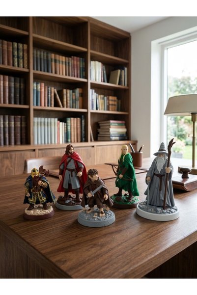 Genel Markalar 5 li Yüzüklerin efendisi hobbit biblo seti 3d