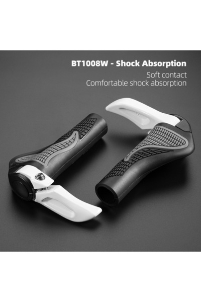 ROCKBROS مقابض دراجة هوائية BT1008W لدراجات الجبال MTB، مقابض مقود بتصميم قرو...