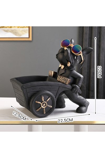 Choice A Dog Statue Storage Box Animal Ornament Resin Art Sculpture Figurine ...