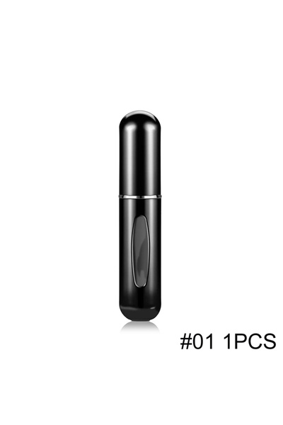 Choice24 زجاجة عطر محمولة سعة 5 مل، لون أسود لامع، متوفرة بكميات 1/5/10 قطع، ...