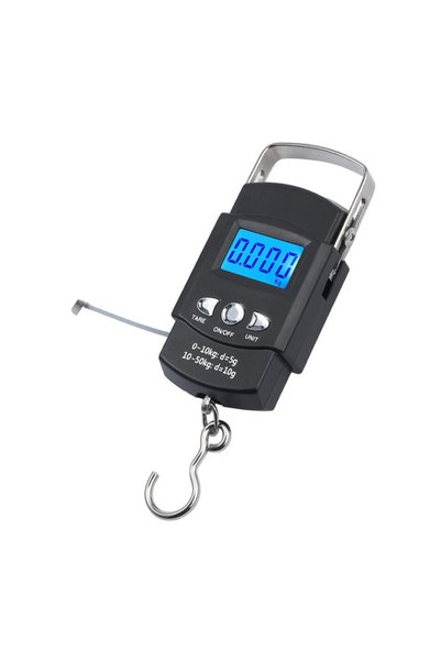 Kebidumei 50kg 50kg/10g Portable LCD Electronic Hand Scale Travel Hanging Sca...