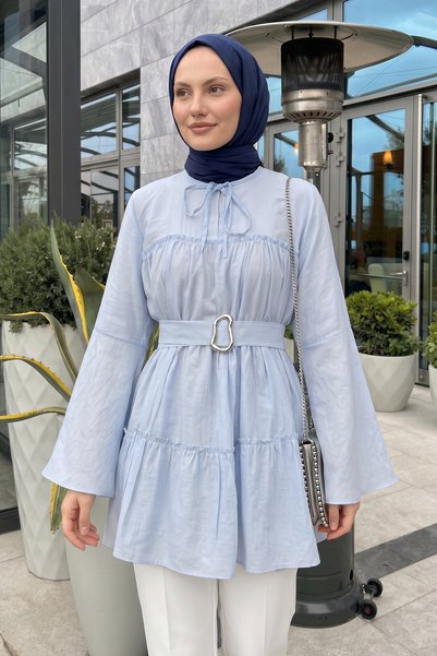 Salih Çelebi Toka Kemerli Tunik Y0135 - BEBE MAVİSİ