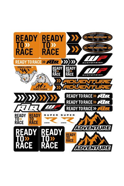 Choice Reflective Motorcycle Motocross Decals Waterproof Sticker For KTM RC8 ...