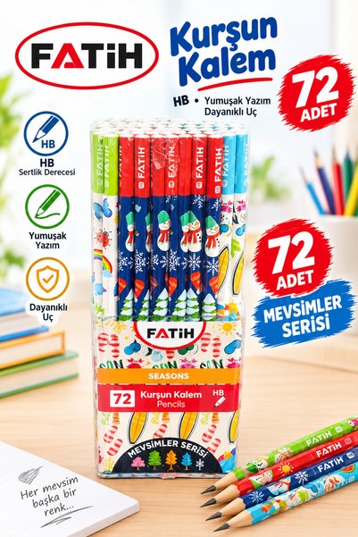 Fatih Kurşun Kalem Mevsimler 17700 - 72'li Paket