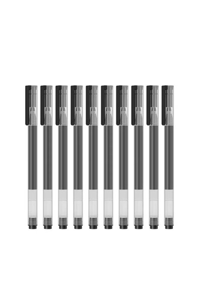 Choice XIAOMI 10 pcs black Xiaomi Super Durable Writing Sign Pen 0.5mm Gel pe...