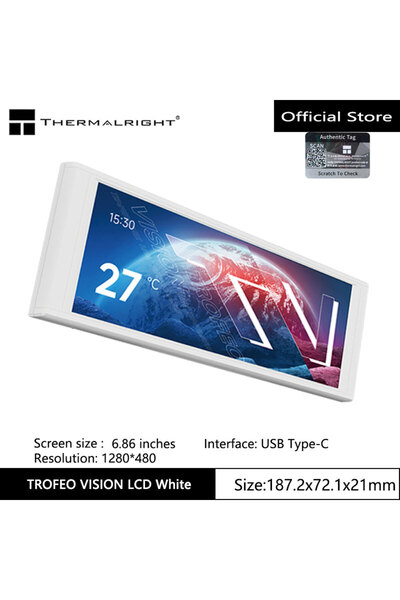 choice2 شاشة LCD ملونة بالكامل من نوع Thermalright TROFEO VISION LCD IPS، مقا...