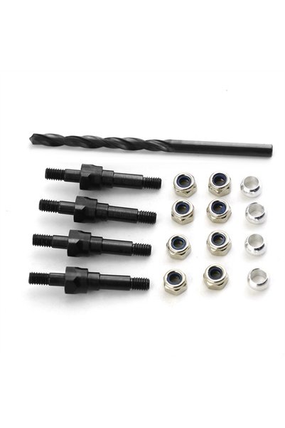 Choice black RC Car 4pcs Steel Metal Shock Standoff Shock Stand for RC Car AR...