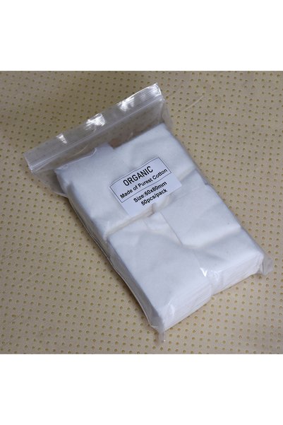 Choice1 50pc-60x80mm Japanese Organic 100% Cotton Soft Pad 50/100 sheets 60x8...