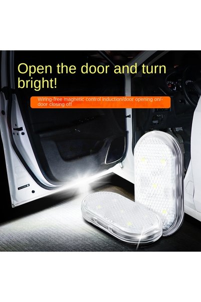 Choice3 2 PCS White Light Super Bright LED Car Door Lights for Enhanced Vehic...