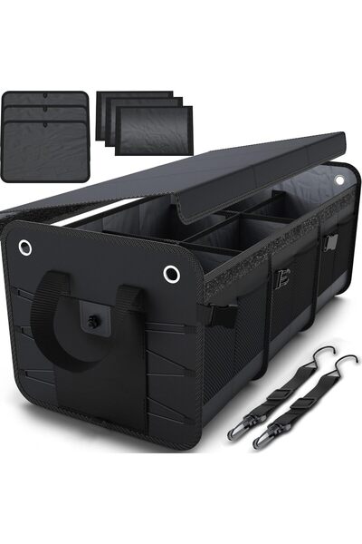 XICEN SUV Trunk Organizer, Car Organizer, Collapsible Multi-Compartment Stora...