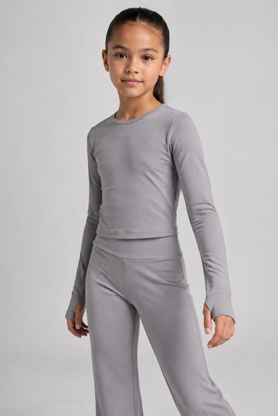 Colorinas Mellow Furry Inside Long Sleeve Girls' Top