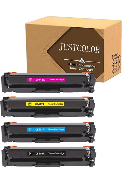 GENERAL JUSTCOLOR Compatible Toner Cartridges Replacement for HP 410A CF410A ...