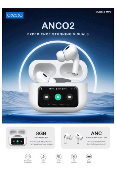 OTEETO ANC02 Wireless Earbuds – Bluetooth Earphones with Noise Cancellation