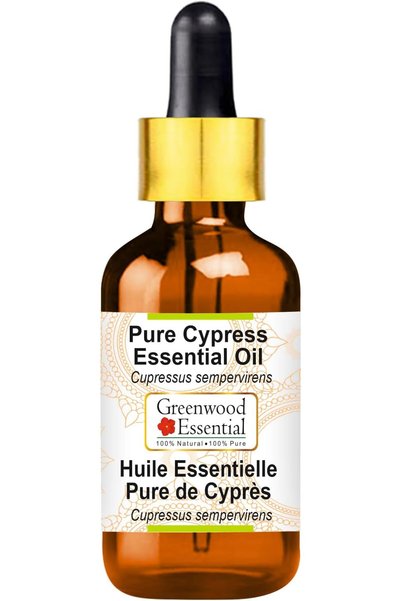 Greenwood Essential زيت السرو العطري النقي (Cupressus sempervirens) مع قطارة ...