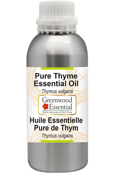 Greenwood Essential زيت الزعتر العطري النقي (Thymus vulgaris) مقطر بالبخار مع...