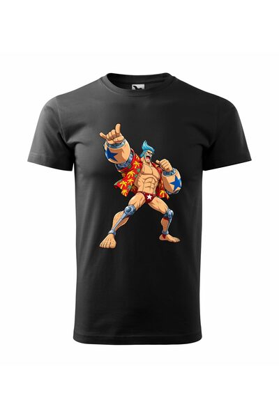 Malfini Tricou personalizat "One Piece – Franky", Negru, Barbat, Bumbac 100%,