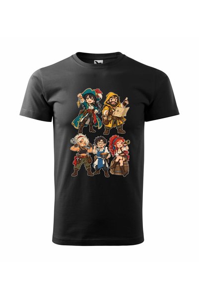 Malfini Tricou personalizat "One Piece – Piratii #2", Negru, Barbat, Bumbac 1...