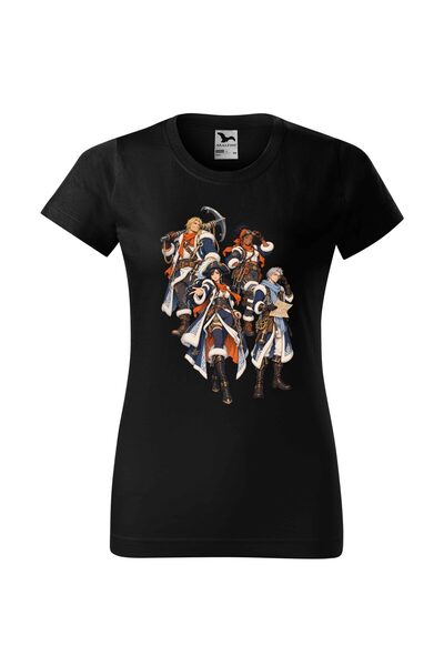 Malfini Tricou personalizat "One Piece – Piratii #5", Negru, Dama, Bumbac 100%,