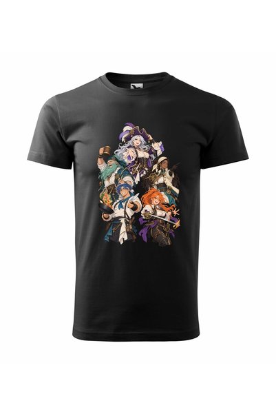 Malfini Tricou personalizat "One Piece – Piratii #9", Negru, Barbat, Bumbac 1...
