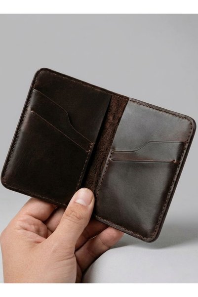 OMAYtr Genuine Leather Mini Wallet – Minimalist Wallet with Card Holder & Mon...