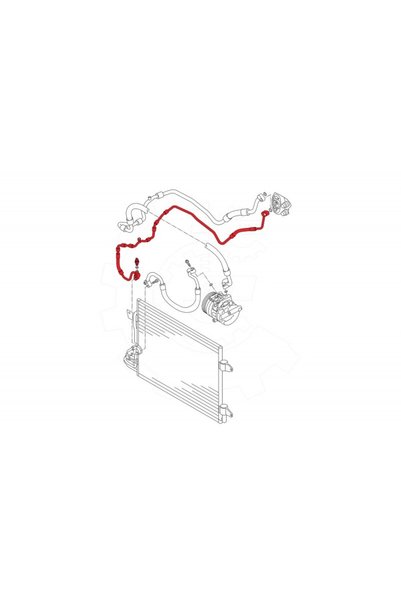 ESEN SKV Conductă de aer condiționat cu senzor pentru Audi A3, Seat Altea Leo...