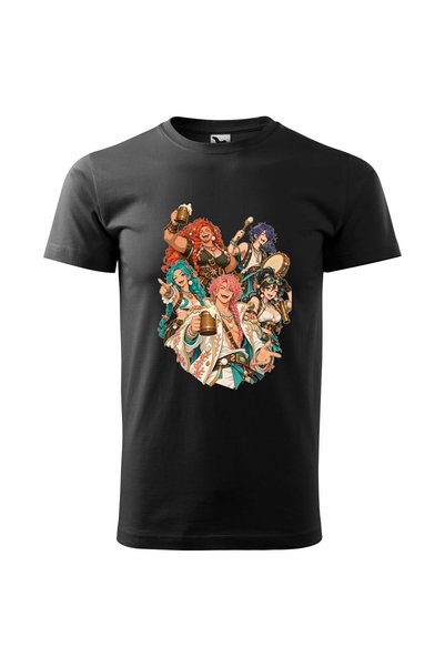Malfini Tricou personalizat "One Piece – Piratii #4", Negru, Barbat, Bumbac 1...