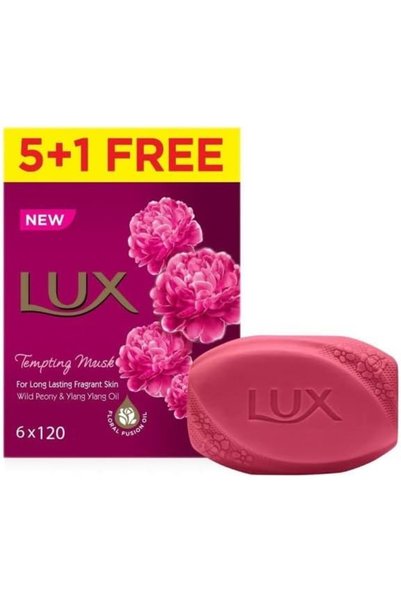 LUXClothes LUX Bar Tempting Musk Wild Peony & Ylang Ylang Fragrance 6X120G
