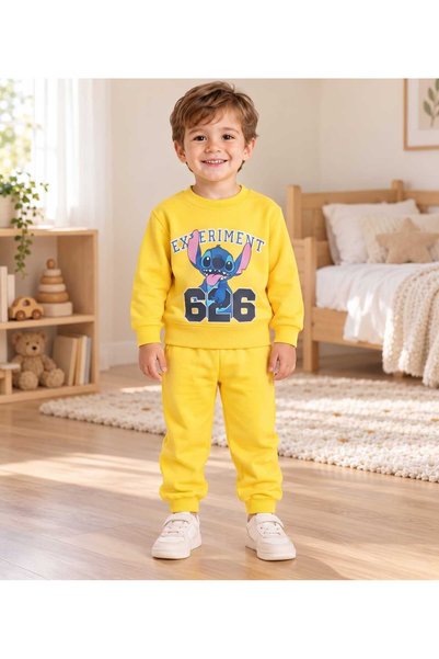 krm kerem bebe Baby Boy & Child Cotton Combed Cotton Fabric Patterned 2-Piece...