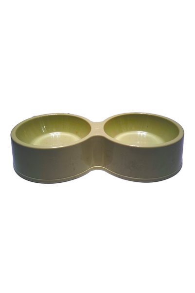 Vision XXI Διπλό μπολ για κατοικίδια, Στρογγυλό, 28x14 εκ., Vision XXI, Πράσινο