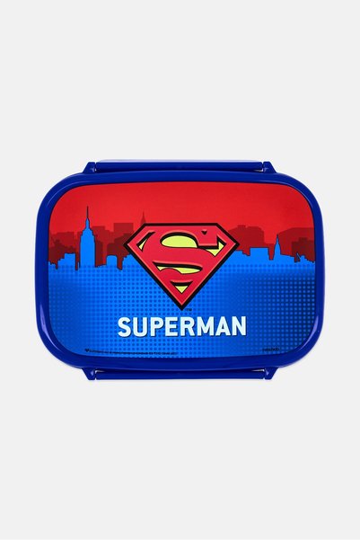 Superman صندوق غداء للأولاد، أزرق اللون