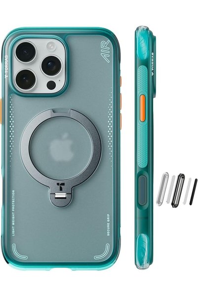 GENERAL Torras Q3 Air Case for iPhone 17 Pro Max with 360 Degree Magnetic Rin...