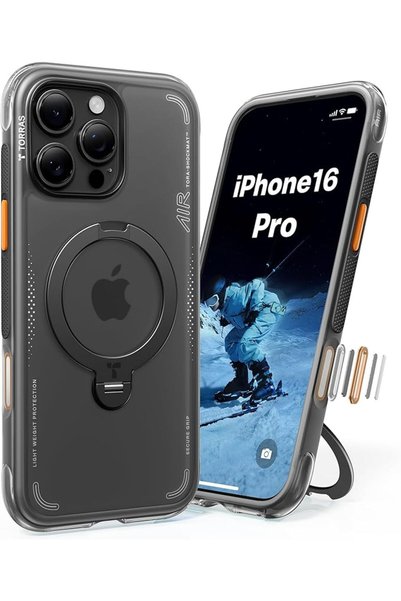 GENERAL Torras Q3 Air Case for iPhone 17 Pro Max with 360 Degree Magnetic Rin...