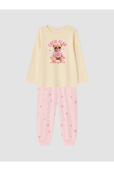 LC Waikiki Printed Girls' Pajama Set for Style Enthusiasts from Uzg Store