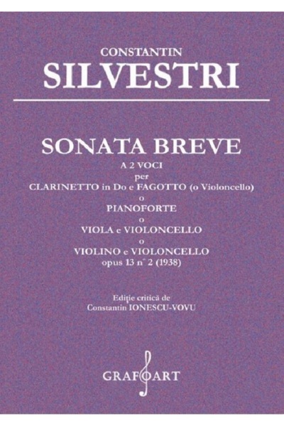 GRAFOART Sonata Breve a 2 voci per Clarinetto in Do e Fagotto - Constantin Si...