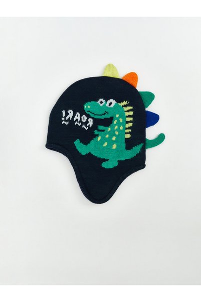 LC Waikiki Dinosaur Embroidered Boy's Beanie for Style Enthusiasts from Uzg S...