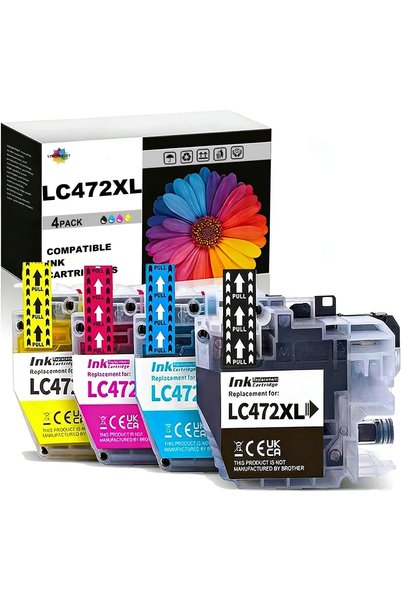GENERAL خراطيش حبر متوافقة LC472XL LC472 XL (تطبع 3000 صفحة باللون الأسود و15...