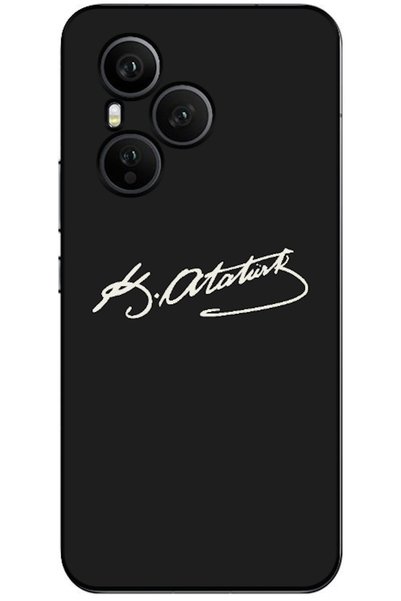Zebana حافظة سيليكون متوافقة مع هاتف Honor 400 Pro 5G بتصميم أتاتورك (مطبوعة)