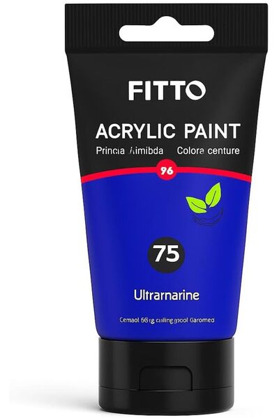 fitto 75ml Acrylic Paint Ultramarine Blue for Canvas Art, DIY Crafts, and Tec...