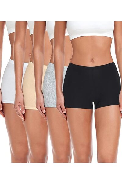 wirarpa Women's Cotton Boxer Shorts Panties Underpants Cycling Shorts Under D...