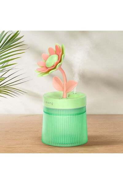 Arabest Cute Flower Mini Humidifier,260ml Sunflower Desktop Cool Mist Humidif...